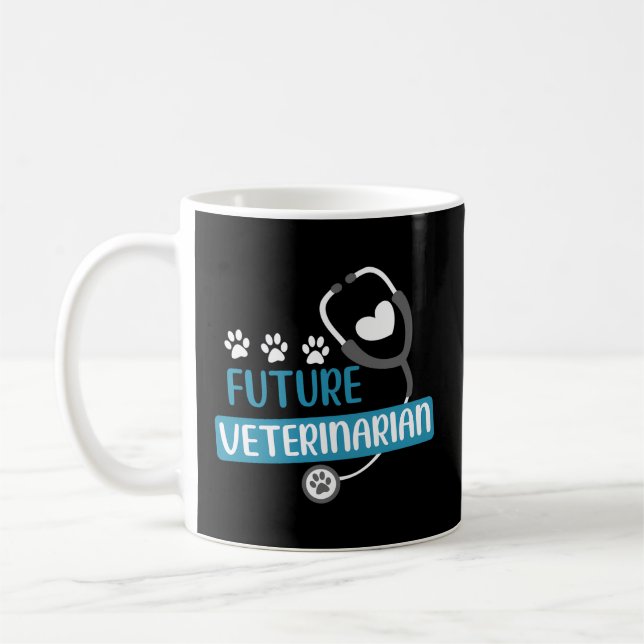 Den framtida veterinären Vet Kit Vet Vet Vet Vet Kaffemugg (Vänster)