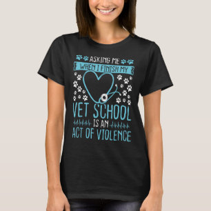 Den framtida veterinären Vet School Student T Shirt