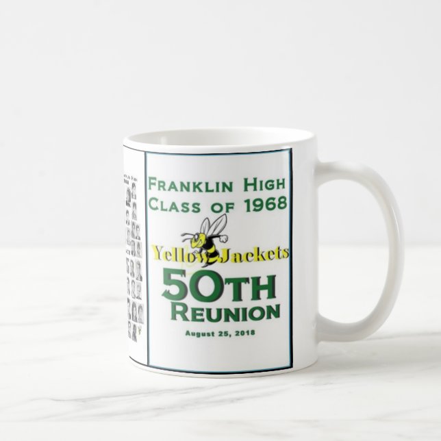 Den Franklin kicken klassificerar av 1968 50th Kaffemugg (Höger)