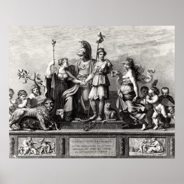 Den Fransk konstitutionen Poster (Framsidan)