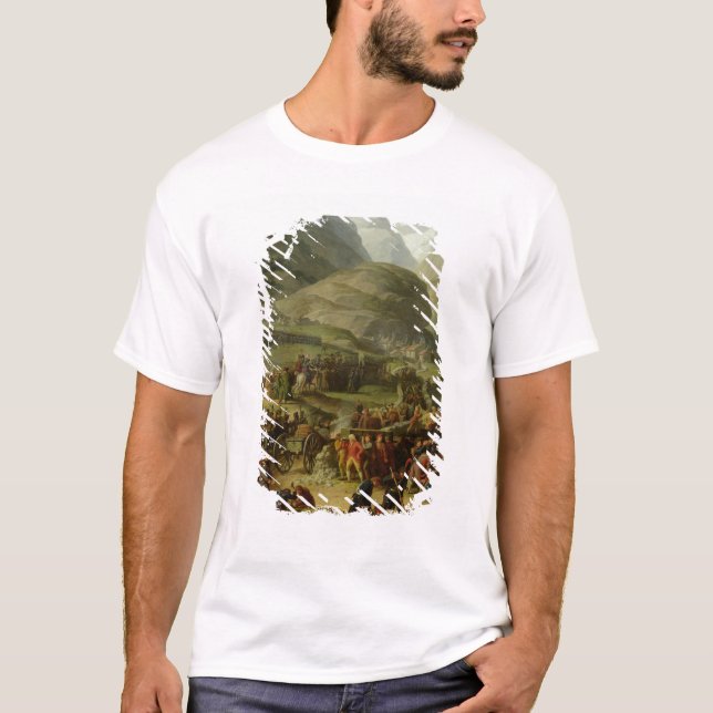Den franska armén som reser St Bernard, passerar Tee (Framsida)