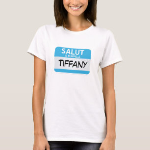 Den franska hejen mitt namn är… anpassadet t-shirt