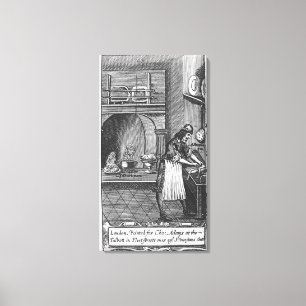 "Den franska kocken" vid La Varenne Canvastryck