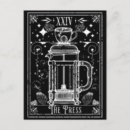 Den franska presskaffekortet för tarot vykort