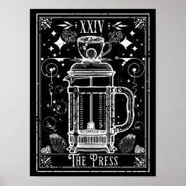 Den franska presskaffets tarotkort poster