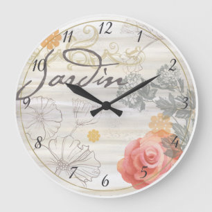 Den franskJardin blommigten tar tid på Stor Klocka