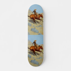 Den Frederic Remingtons cowboyen (1902) Skateboard Bräda 19,5 Cm