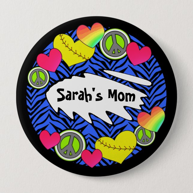 Den fredkärlekFastpitch väderkornet knäppas Knapp (Framsida)