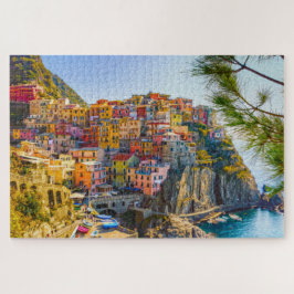 Den fredliga italienska byn vid havet pussel