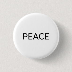 Den fredsälskande svarta, enkla minimalistiska mod knapp