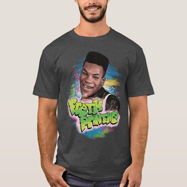 Den Freth Printhe pojken rolig T Shirt (Framsida)
