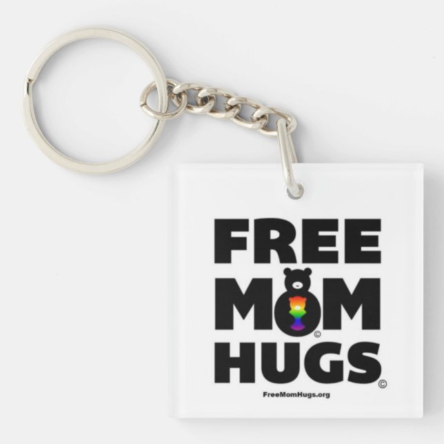 Den fria mamman kramar Keychain (Framsidan)