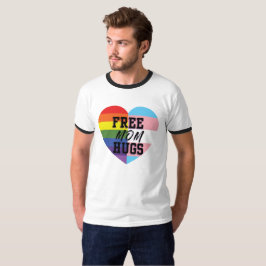 Den fria mamman kramar två tonar t shirt