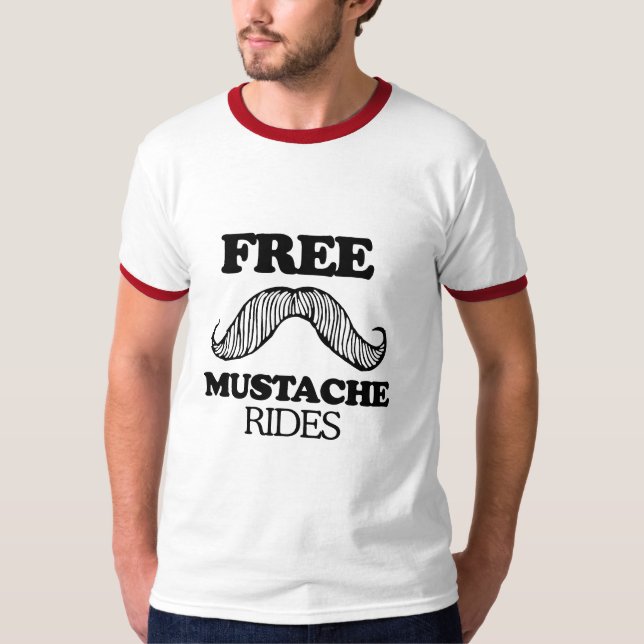 Den FRIA MUSTASCHEN RIDER T-tröja Tröja (Framsida)