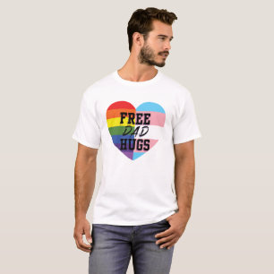 Den fria pappan kramar skjortan för LGBTQ T Shirt