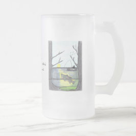 Den frostade Glass muggen för fiskare…… Frostat Ölglas