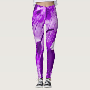Den frostade purpurfärgade ängeln drömm leggings