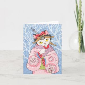 Den frostiga morgonen noterar kortet helgkort