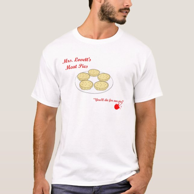 Den Fru Lovetts pajen shoppar T Shirt (Framsida)
