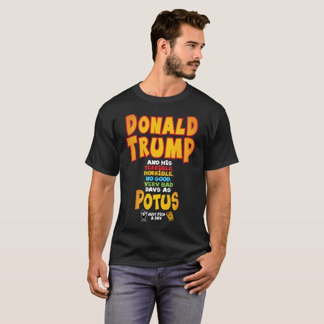 Den fruktansvärda Donald T Shirt (Hel framsida)