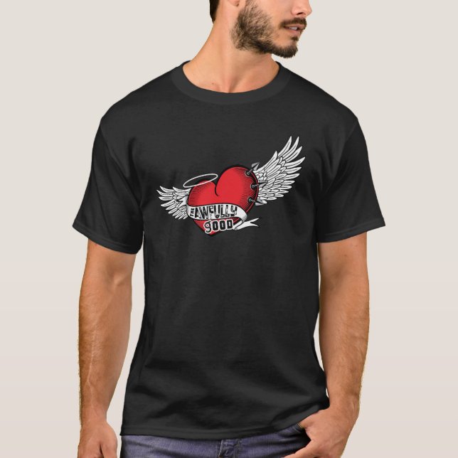 Den fruktansvärt Bra Manar-tröjan - svart T Shirt (Framsida)