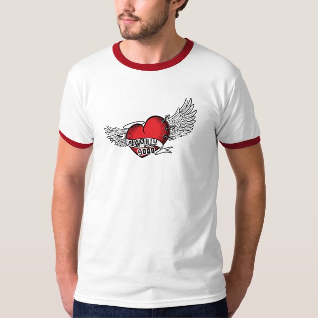 Den fruktansvärt Bra T-shirt Red-accent (Framsida)