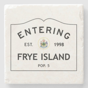 Den Frye ön undertecknar, den Frye ön Maine, Stenunderlägg