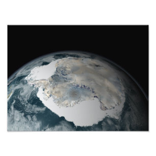 Den frysta kontinenten Antarctica Fototryck