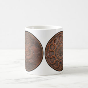 Den Fugio centen varar besvärad din affär beklä Kaffemugg