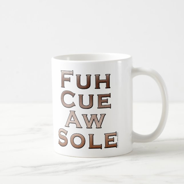 Den Fuh stickrepliken Aw sular Kaffemugg (Höger)