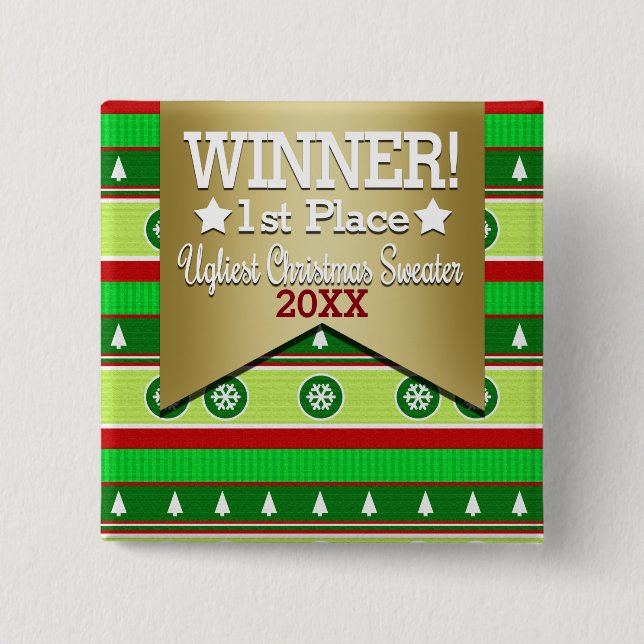 Den fula jultröjavinnaren knäppas knapp (Framsida)