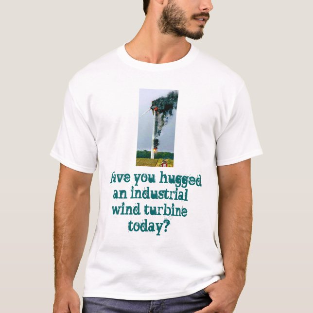 Den fula sidan av industriella vindturbiner tee shirt (Framsida)