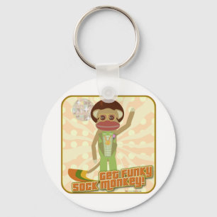 Den Funkyn Sock monkey Nyckelring