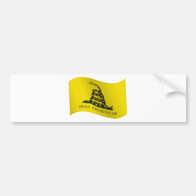 Den Gadsden flagga, går inte på mig Bildekal (Framsidan)