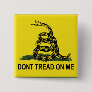 Den Gadsden flagga går inte på mig Knapp