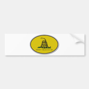 Den Gadsden flagga går inte på mig oval design Bildekal