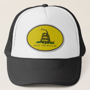 Den Gadsden flagga går inte på mig oval design Keps
