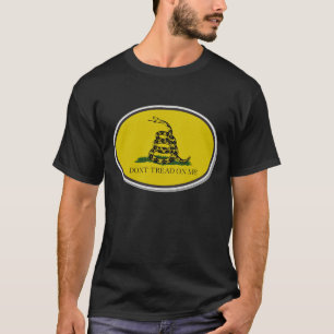 Den Gadsden flagga går inte på mig oval design Tee