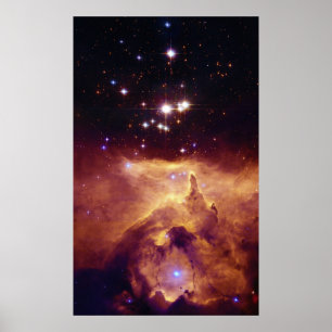 Den galaktisktt stjärnan samla i en klunga NGC Poster