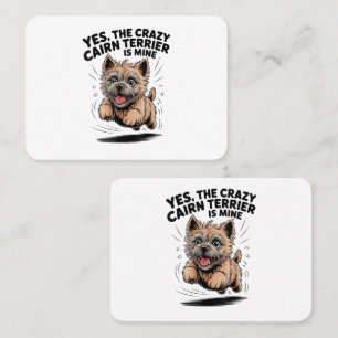 Den galna Cairn Terrier är min Visitkort
