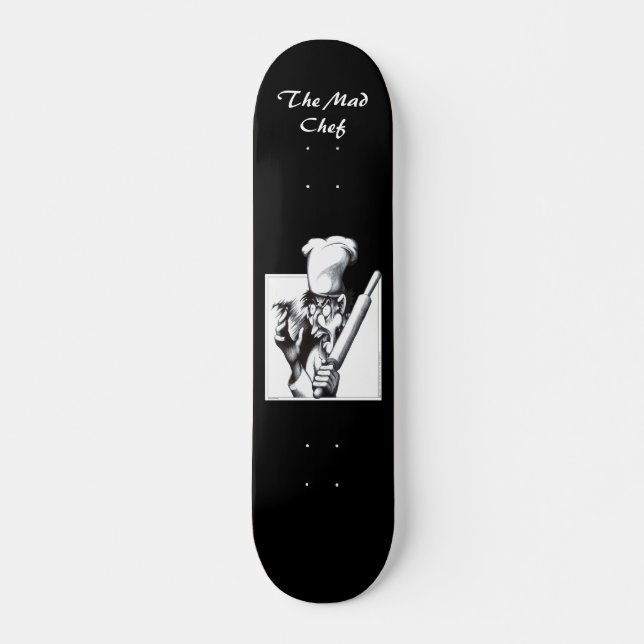 Den galna Chef Skateboard Bräda 21,5 Cm (Framsida)