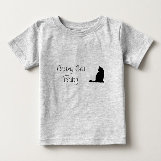 Den galna kattbabyjumpsuiten! tee (Framsida)