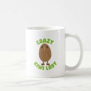 den galna kiwidamen cirklar kaffemugg