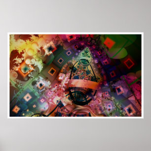 Den galna mannens vision poster