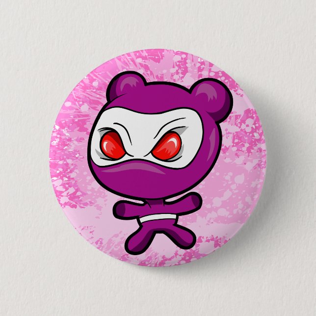 Den galna polara björnkrigare Ninja knäppas Knapp (Framsida)