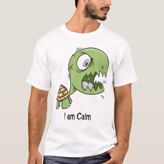 Den galna sinnessjuka sköldpaddan "lugnar jag tee shirt (Framsida)