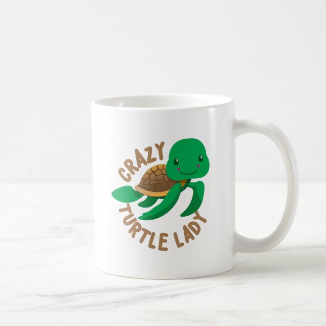 den galna sköldpaddadamen cirklar kaffemugg (Höger)