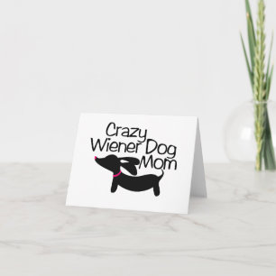 Den galna Wienerhundmamman Doxie noterar Kort