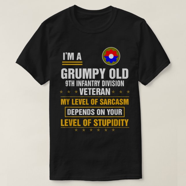 Den gamla 9:e infanteridivisionens veterandag Chri T Shirt (Design framsida)