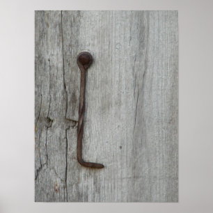 Den gamla Barn Latch Poster